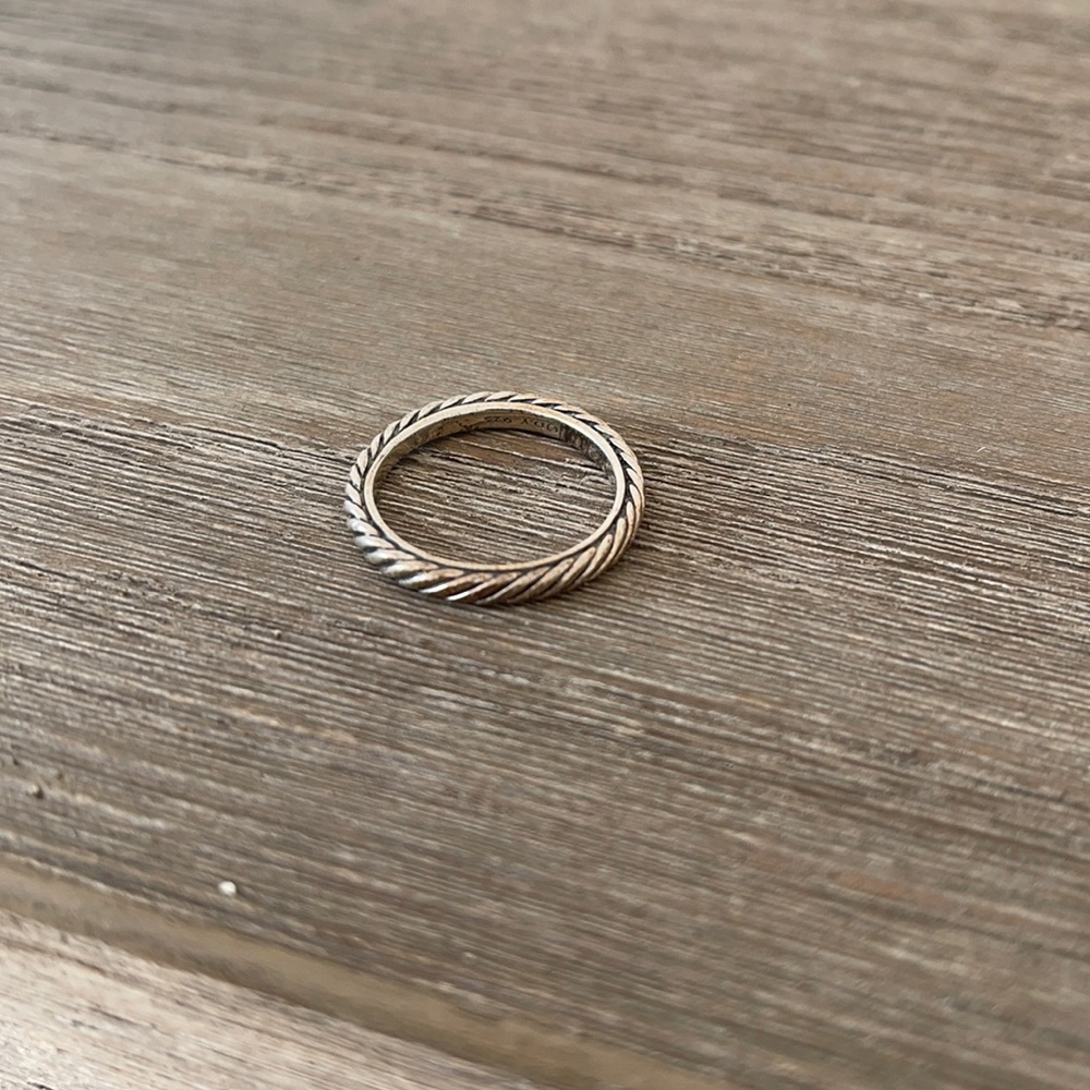 David Yurman cable ring size 8